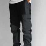 Modern 3 Pocket Loose Fit Stitching Trousers